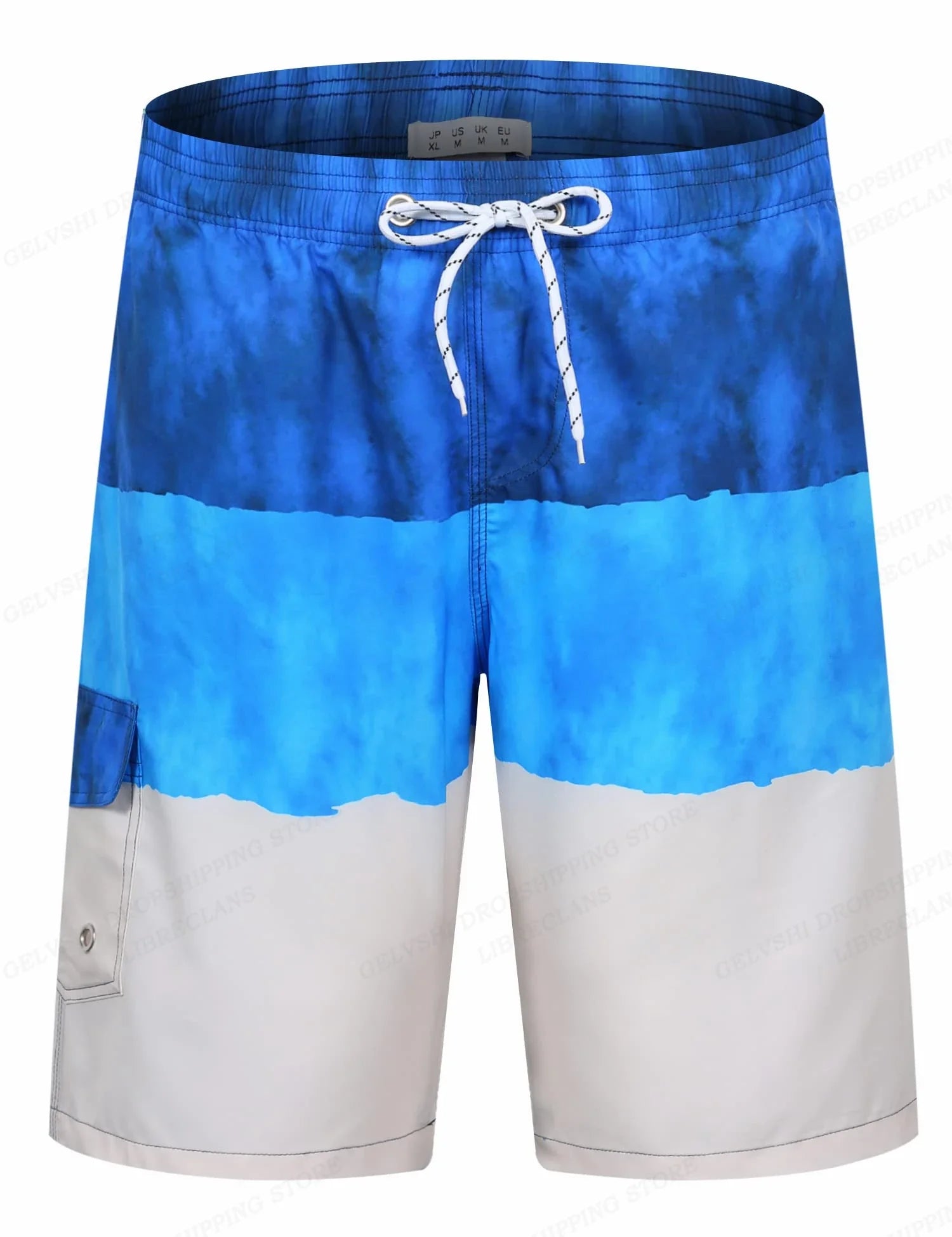 Stribe Boardshorts til mænd - Strandtøj - Thinzo