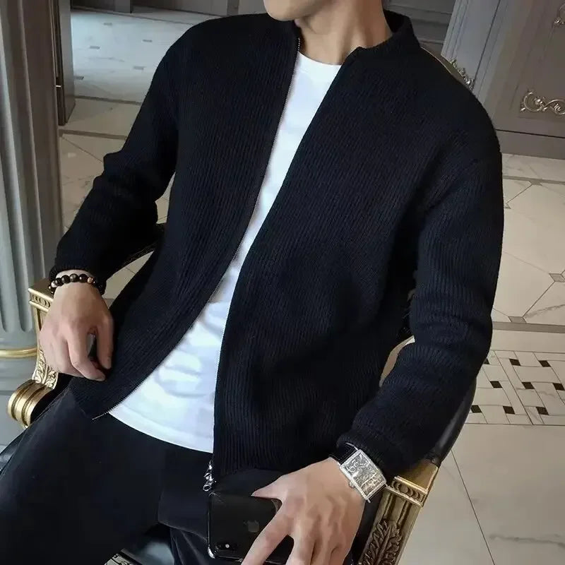 Vinter strikket cardigan sweater til mænd - Alce
