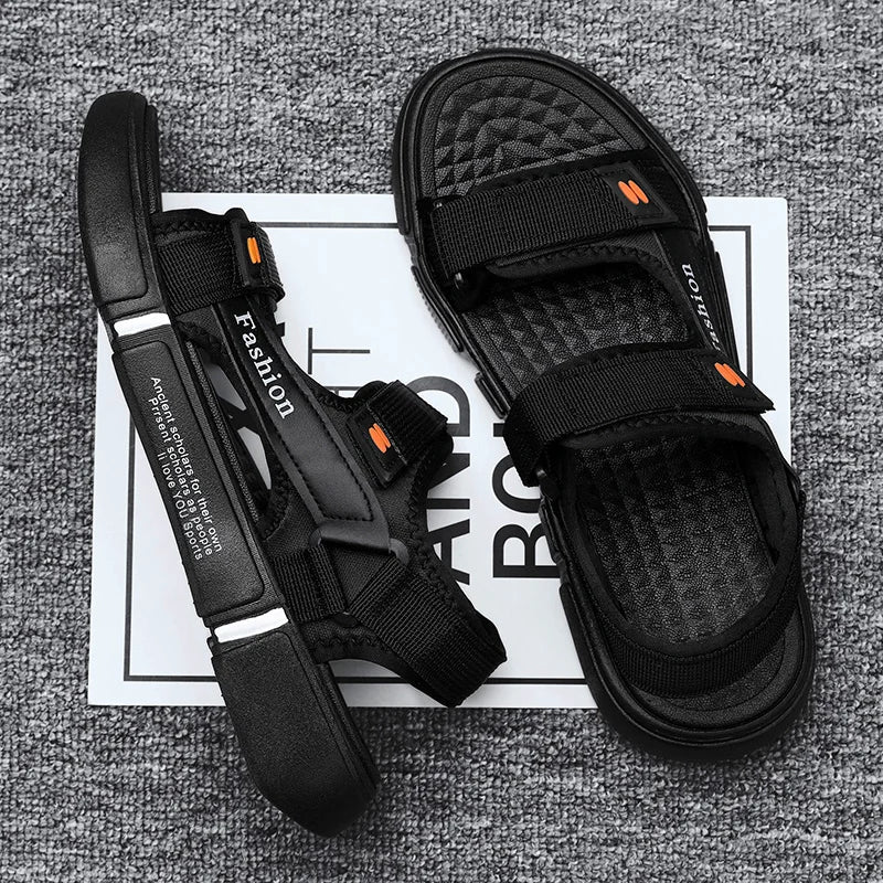 Åben tå Justerbare sandaler med rem til mænd - Uldren