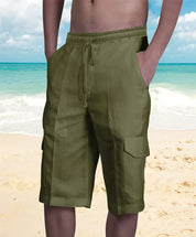 Letvægts Strandshorts i Hør med Sidelommer | Sommer | Forår - Honolu