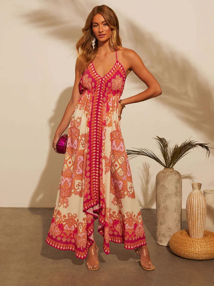 Boheme Grime Maxi Sommerkjole - Mareei