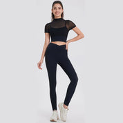 Hurtigttørrende 2-delt Sæt | Yogatop og Bløde Leggings - Jazza