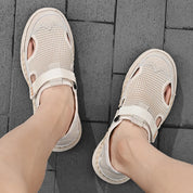 Slip på Mesh-sandaler til mænd - Hevirno