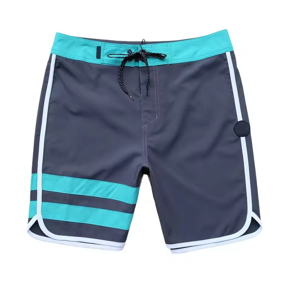 Strandshorts med kontraststrimler til mænd - Kevone