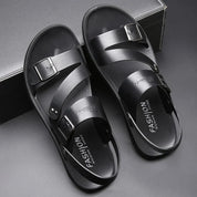 Sandaler i imiteret læderrem til mænd - sommer - Jorenzio