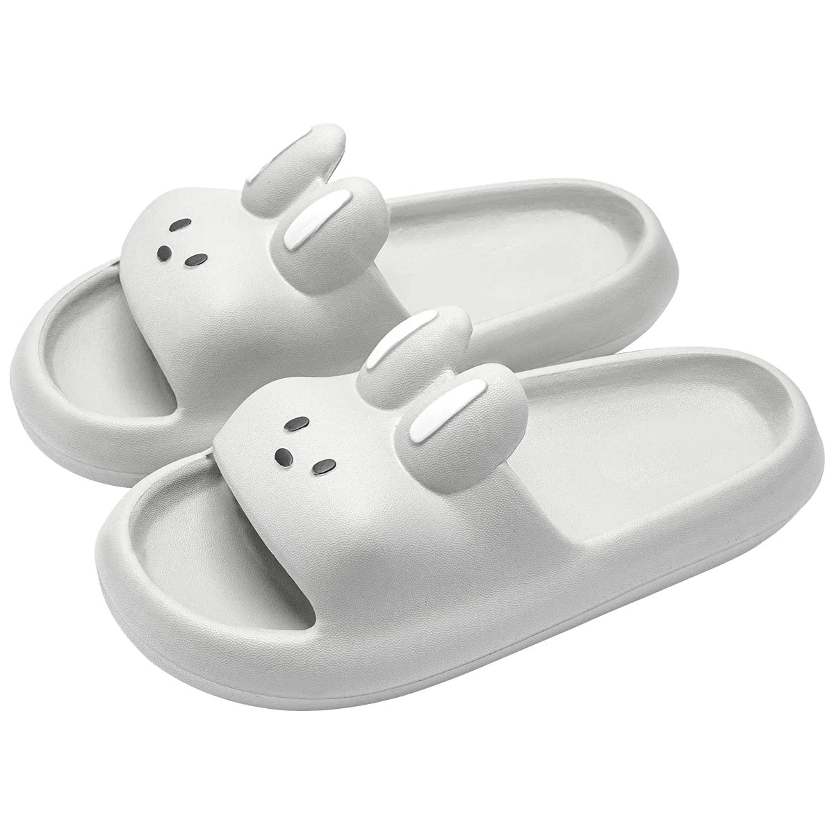 Unisex Kaninpolstrede Badetøfler - Piper