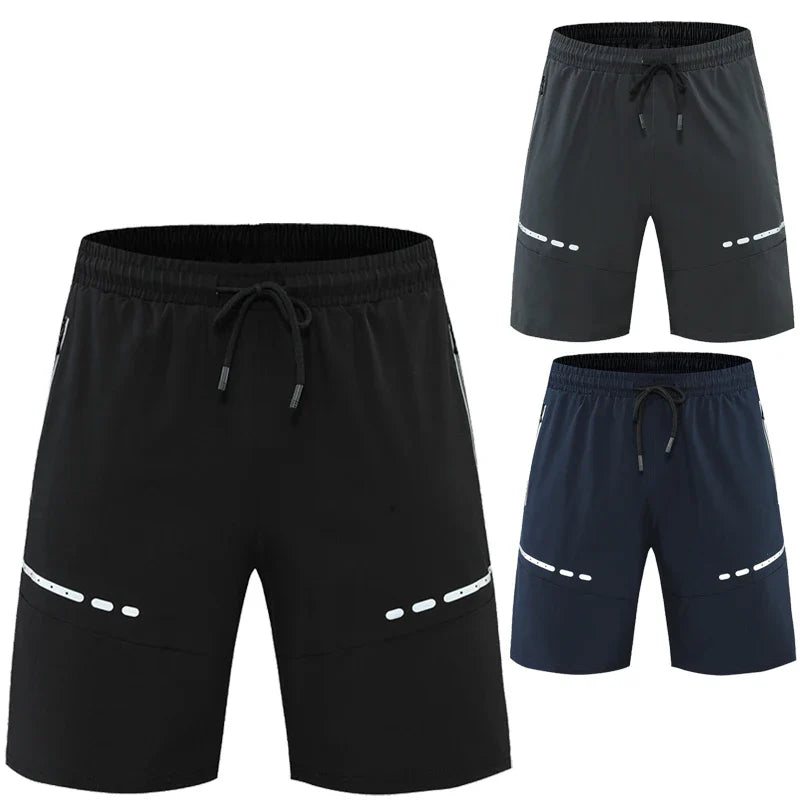 Træningsshorts til Mænd med Lynlåslommer | Slim Pasform Fitness Løbe- og Sommershorts - Evaldo