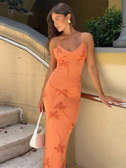 Lang Kjole med Jacquard-broderi til Kvinder – Elegant & Stilfuld - Ellenea