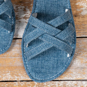 Moderigtige Blå Sandaler med Flad Hæl til Kvinder - Azana