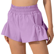 Sportsshorts til Kvinder med Flæser og Lommer | Yoga, Fitness, Fitnesscenter, Pilates - Casla