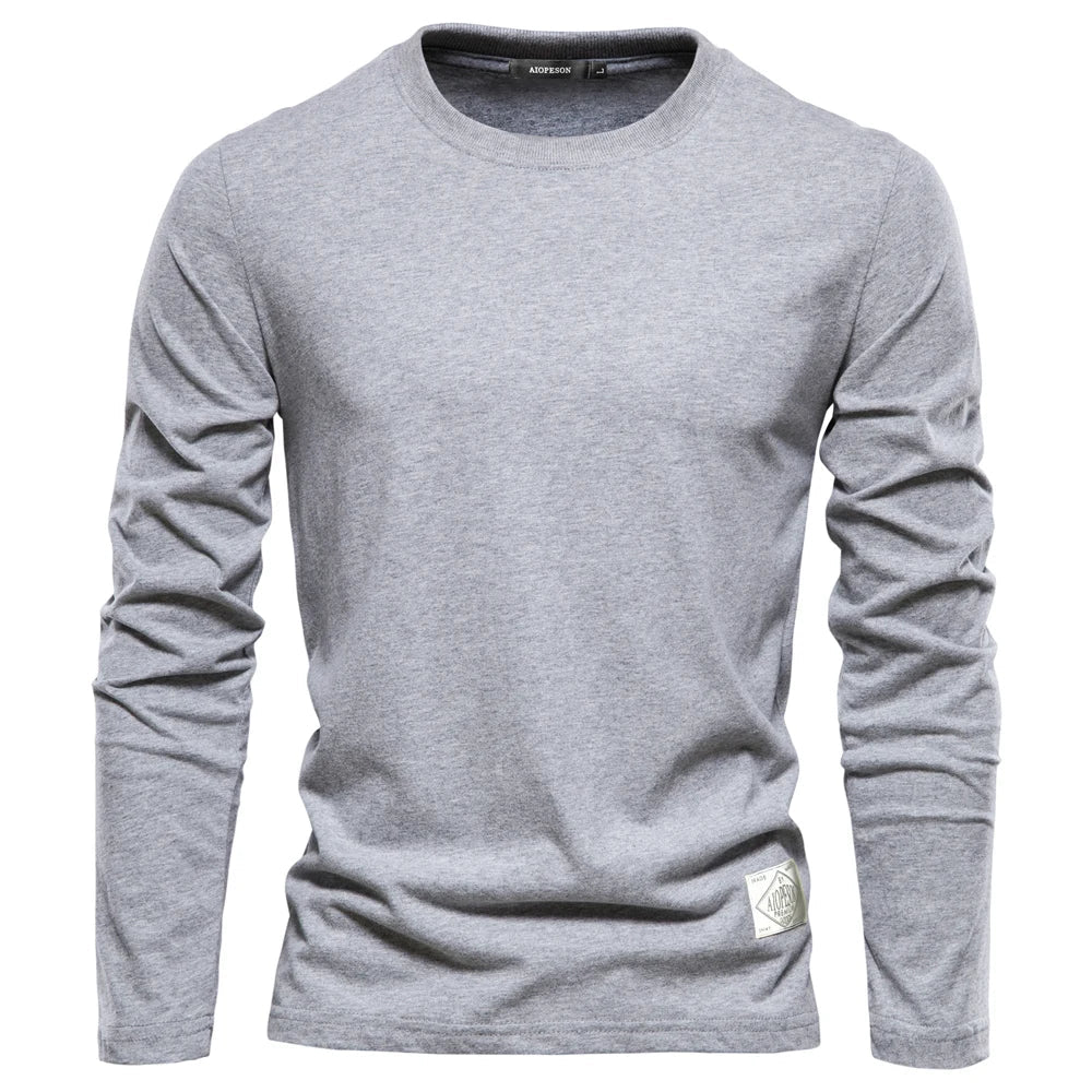 Langærmet top - Azul