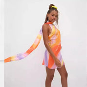Kvinders Casual Halter Hals Kort Kjole - Annai