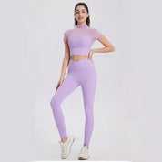Hurtigttørrende 2-delt Sæt | Yogatop og Bløde Leggings - Jazza