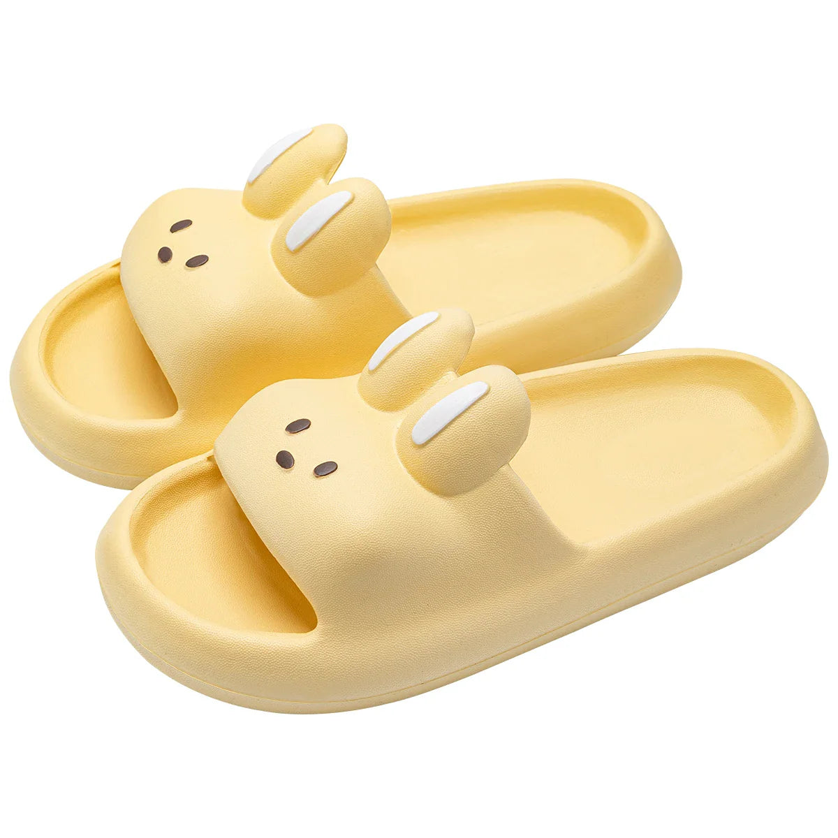 Unisex Kaninpolstrede Badetøfler - Piper