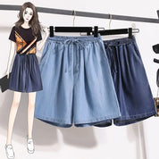 Lotus - Løse shorts i let denim