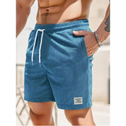 Veddy - Fløjls sommershorts med elastisk linning til mænd