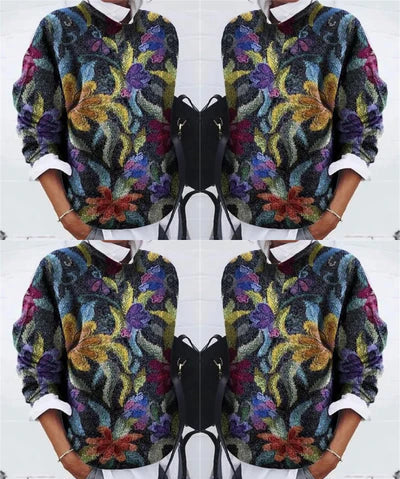 Trendy blomstertrøje - Galaxy
