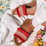 Stilfulde tøfler | Boheme-sandaler til kvinder | Boho-tøfler til damer - Safaella