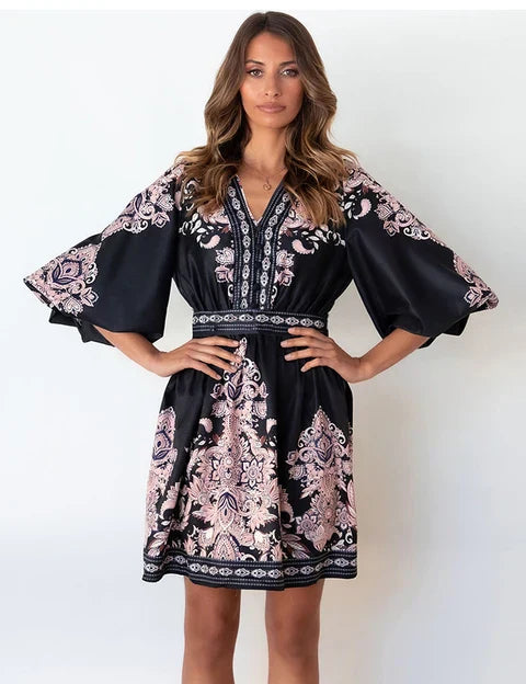 Women-Casual-Vintage-Pattern-Print-Deep-V-neck-Button-Tie-up-Mini-Dress-With-Lantern-Sleeve.jpg_640x640_66699b73-f095-4585-891f-e7916aabf8af.webp