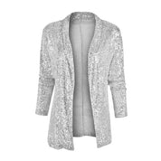 Glitterblazer med en afslappet pasform - Zoay
