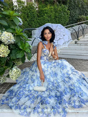 Lorena | Elegant stropløs flydende damekjole