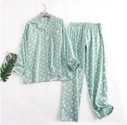Pyjamassæt i bomuldsflonel - Jenna