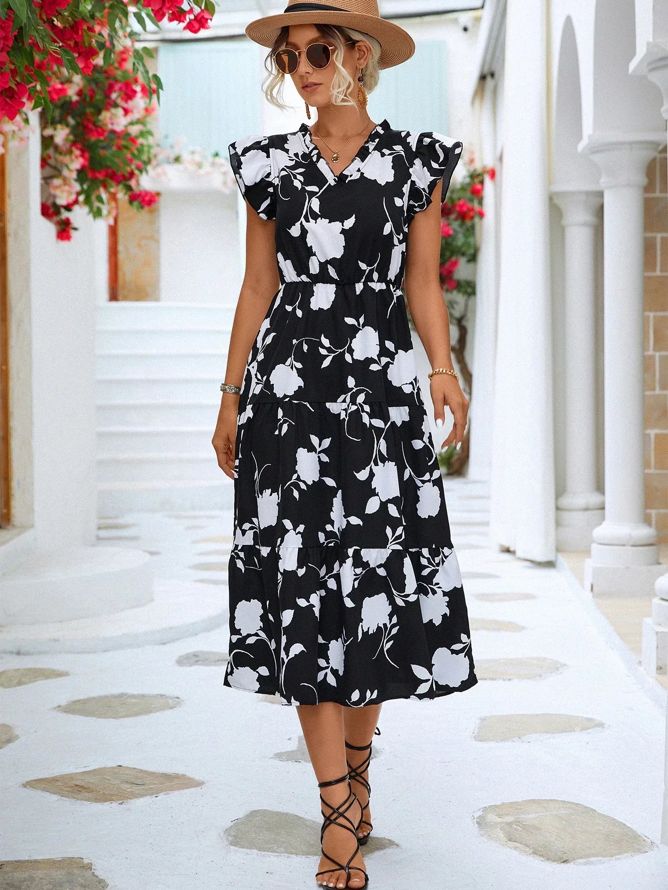 Camelia | Elegant sommerkjole med print