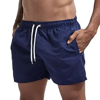 Badebukser til mænd | hurtigtørrende badeshorts | med snøre og lommer - Rucas
