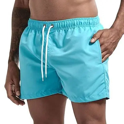 Badebukser til mænd | hurtigtørrende badeshorts | med snøre og lommer - Rucas