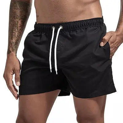 Badebukser til mænd | hurtigtørrende badeshorts | med snøre og lommer - Rucas