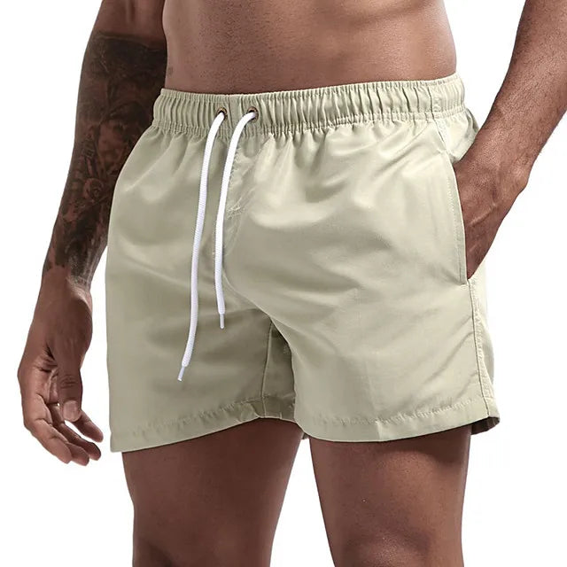 Badebukser til mænd | hurtigtørrende badeshorts | med snøre og lommer - Rucas