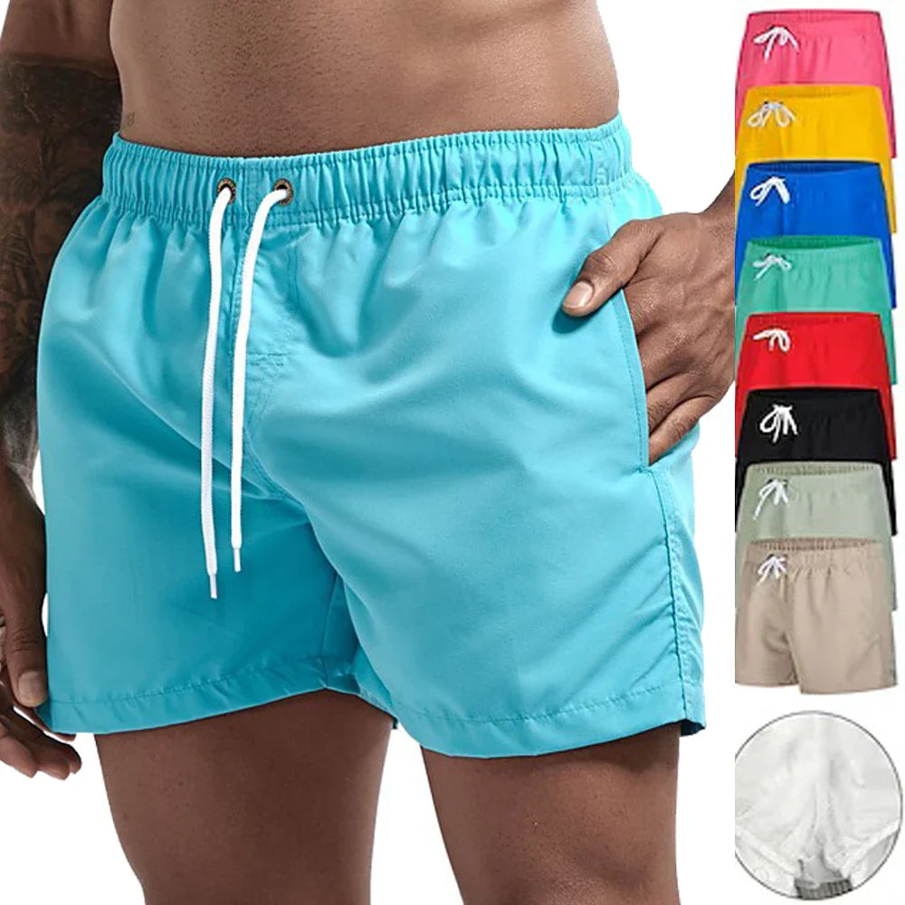 Badebukser til mænd | hurtigtørrende badeshorts | med snøre og lommer - Rucas