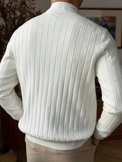 Klassisk strik cardigan til mænd med knaplukning - Marcus