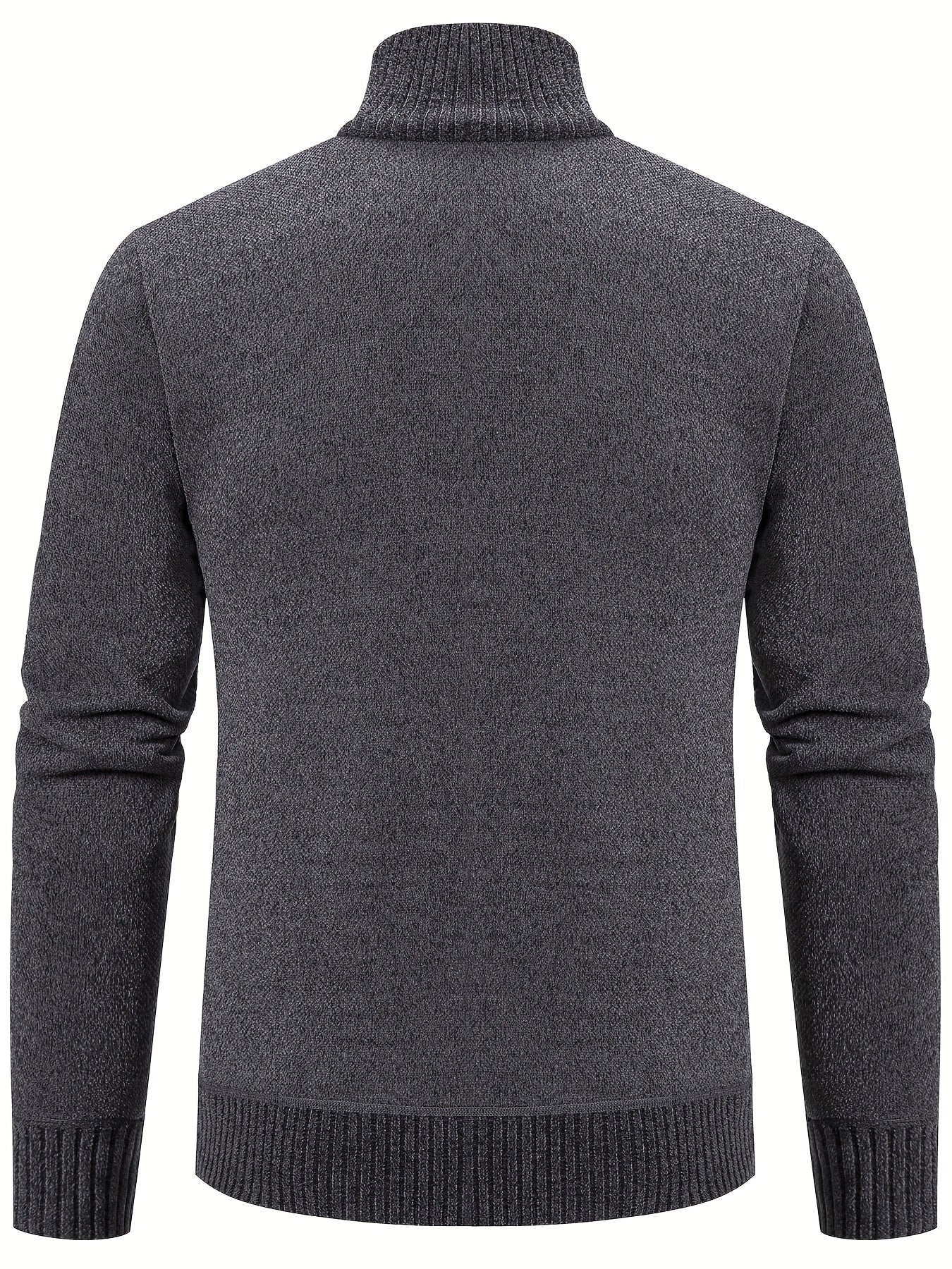 Elegant cardigan med fuld lynlås i let stretch til mænd - Aldino