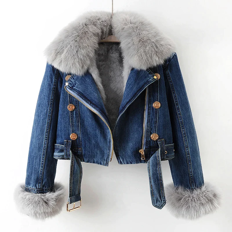 Edgy denim jakke - Gigi