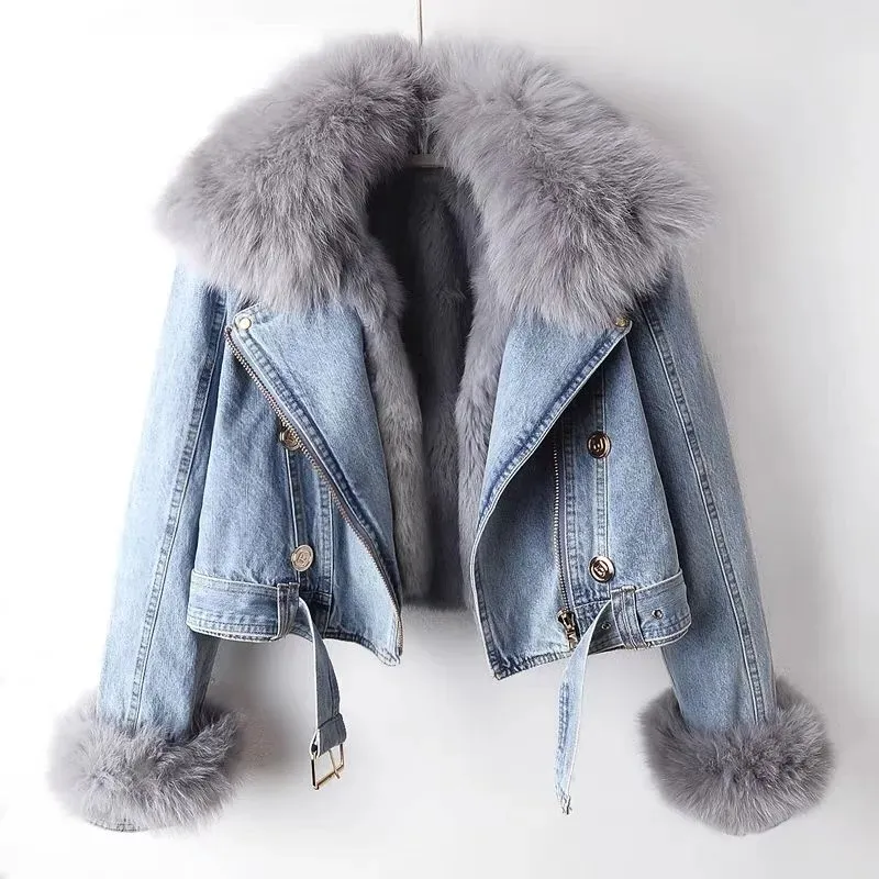 Edgy denim jakke - Gigi