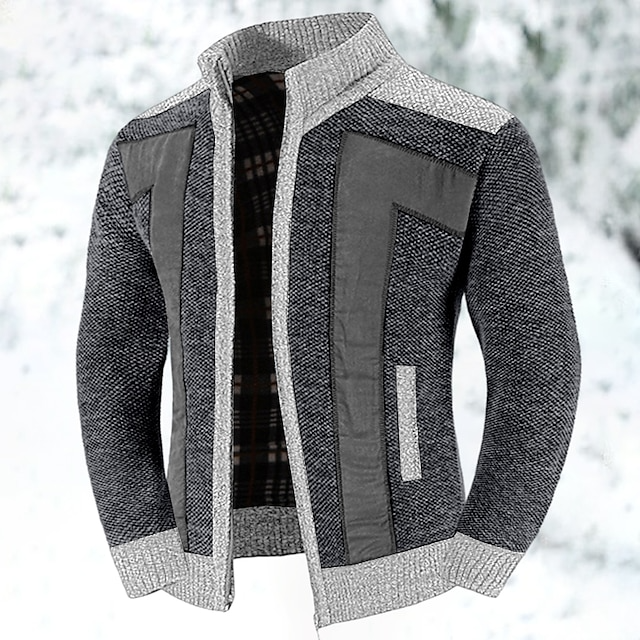 Herre cardigan sweater med lynlås - Lui