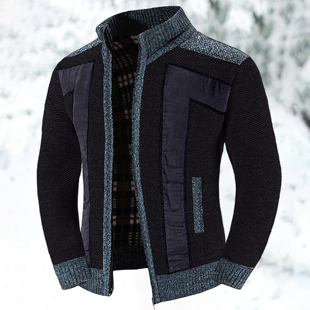 Herre cardigan sweater med lynlås - Lui