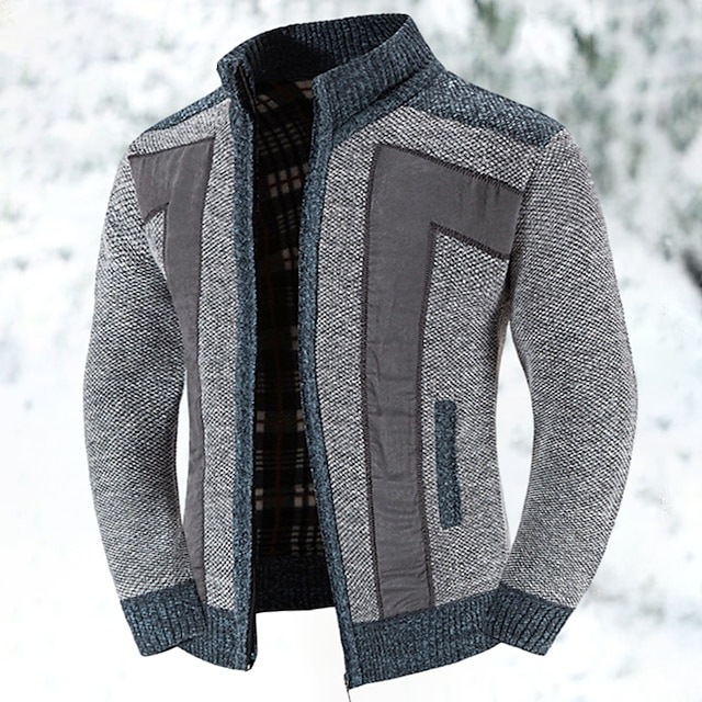 Herre cardigan sweater med lynlås - Lui