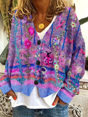 Retro cardigan til kvinder - Einn
