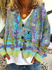 Retro cardigan til kvinder - Einn