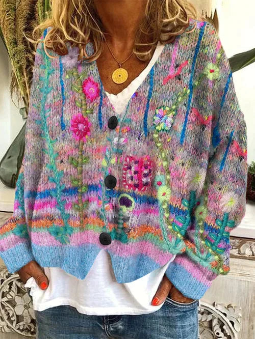 Retro cardigan til kvinder - Einn
