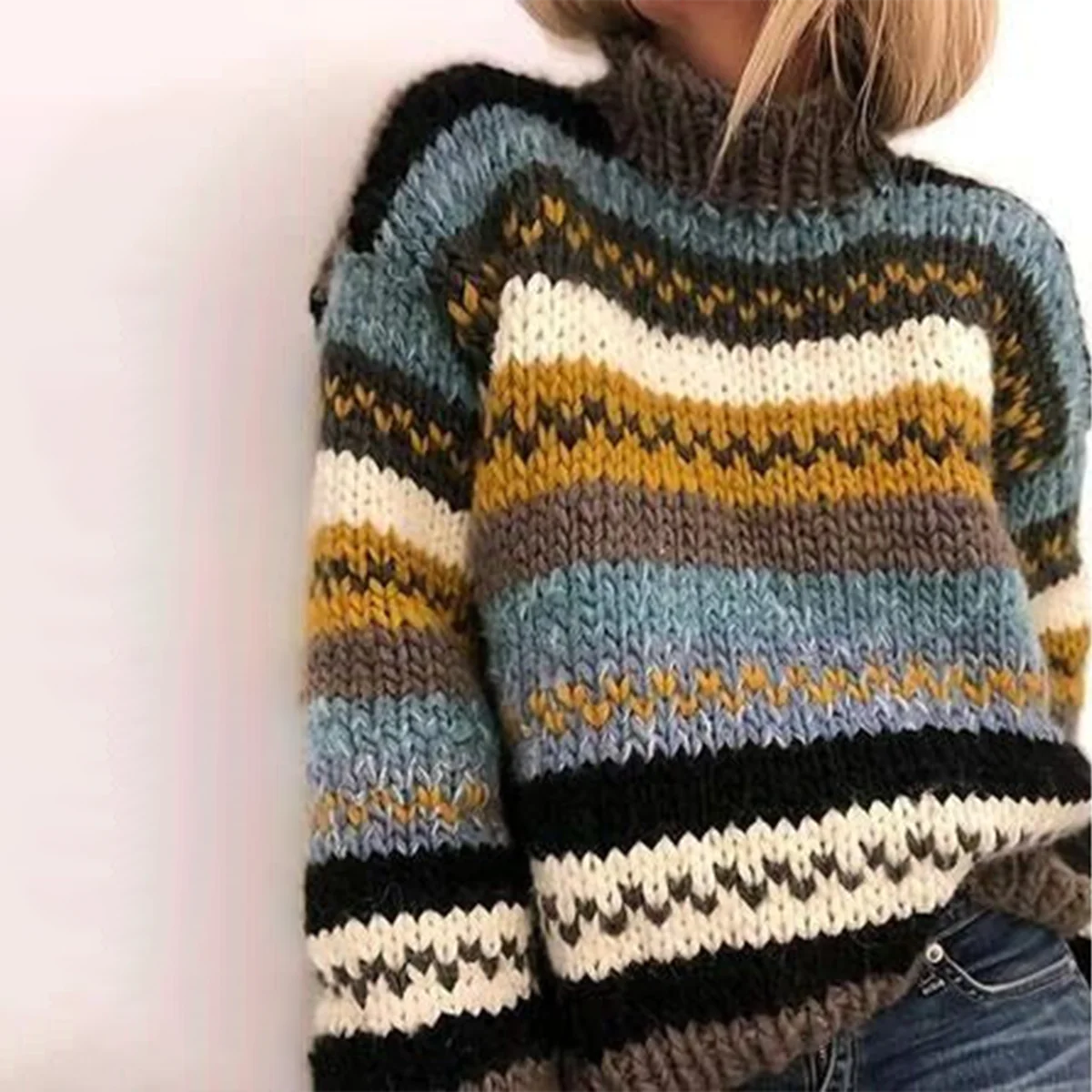 Trendy trøje med rullekrave - Miranda
