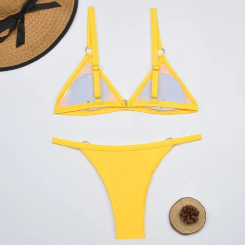 Trekantet Bh Bikini 2-Delt til Sommer- og Stranddage - Elizet