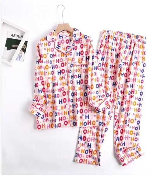 Pyjamassæt i bomuldsflonel - Jenna