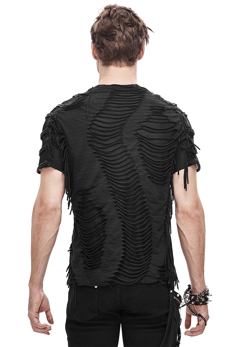 Gotisk Klippe T-shirt til Mænd | Edgy Streetwear-mode i en Trendy Stil - Omhar
