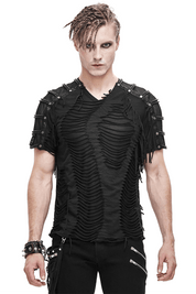 Gotisk Klippe T-shirt til Mænd | Edgy Streetwear-mode i en Trendy Stil - Omhar