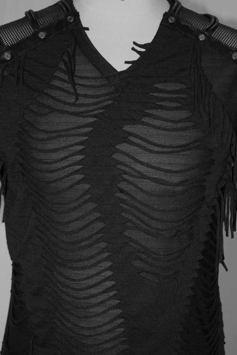 Gotisk Klippe T-shirt til Mænd | Edgy Streetwear-mode i en Trendy Stil - Omhar