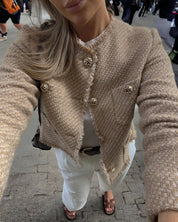 Kort tweed-jakke - Evani
