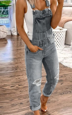 Mandey - Overalls i denim Sommerjumpsuit til kvinder